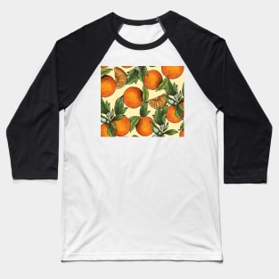 Vintage Orange Yellow Green Oranges Throw Pillow Shirt Home Goods Phone Case Baseball T-Shirt